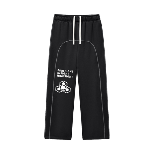 Contrast-Stitched Fleece Sweatpants