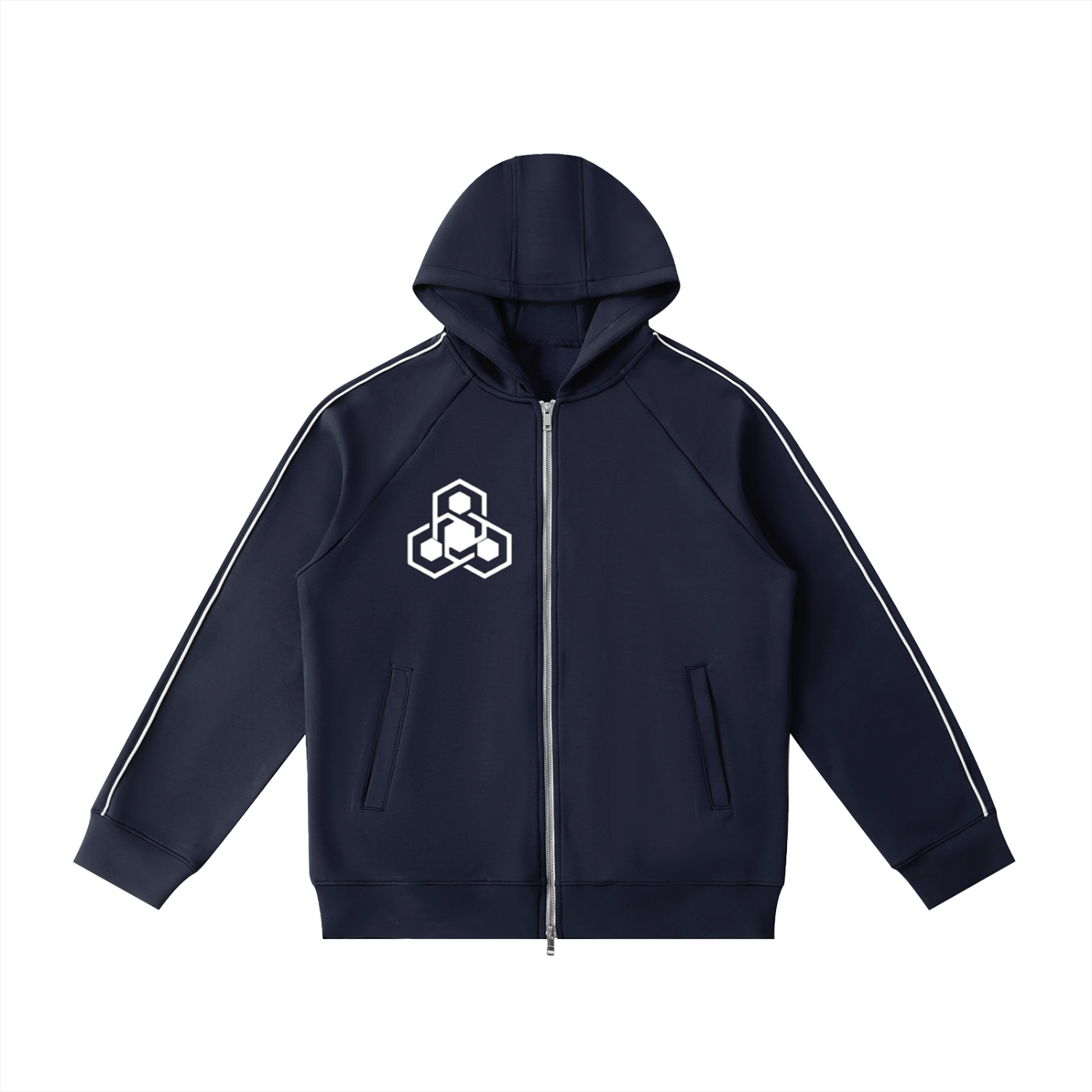 Heavyweight Raglan Sleeve Zip Hoodie