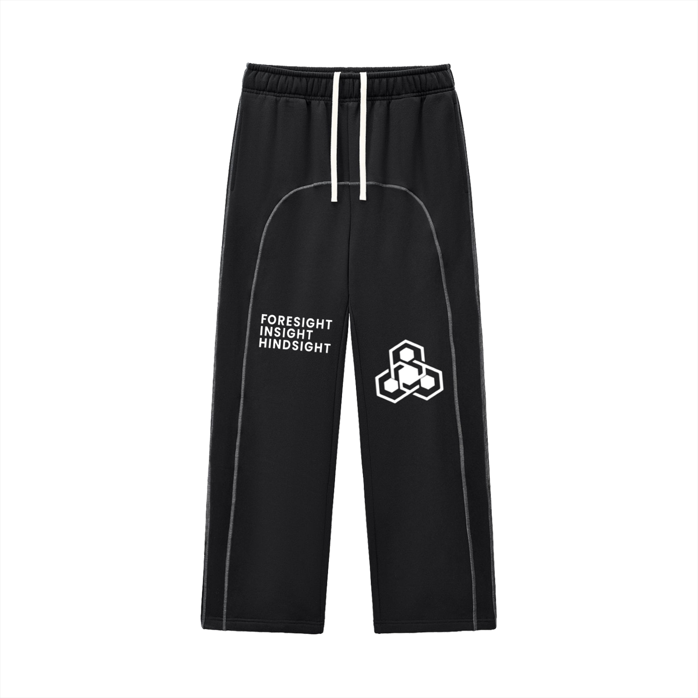 Contrast-Stitched Fleece Sweatpants