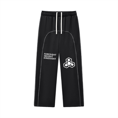 Contrast-Stitched Fleece Sweatpants