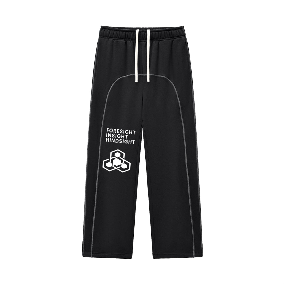 Contrast-Stitched Fleece Sweatpants
